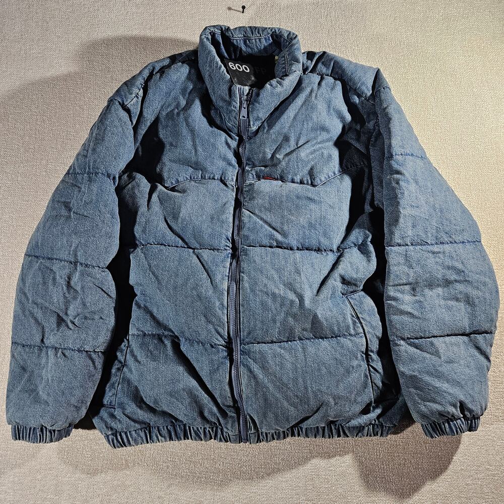 Levi Strauss Down Puffer Jacket Mens XLarge Blue NWT Feather Filled